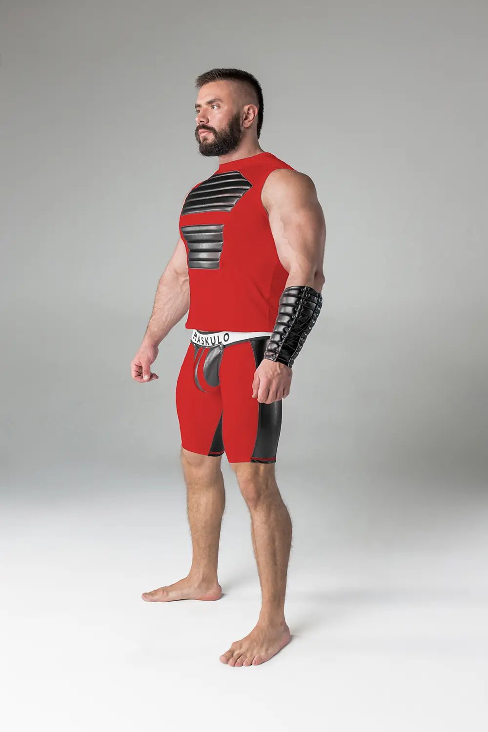 Armored. Tank Top. Front Pads. Red - Maskulo - MTP133-Y1 - Maskulo EU Global Online Store