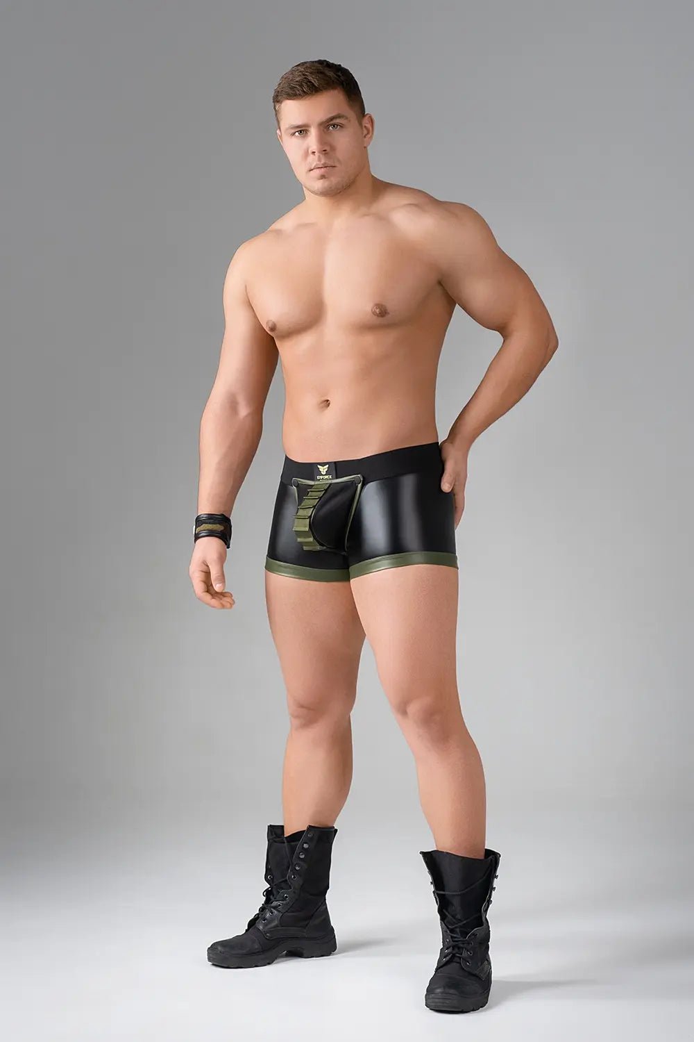 EnForce. Shot Belt Codpiece Trunk shorts. Open Rear - Maskulo - MTR144-Y1 - Maskulo EU Global Online Store