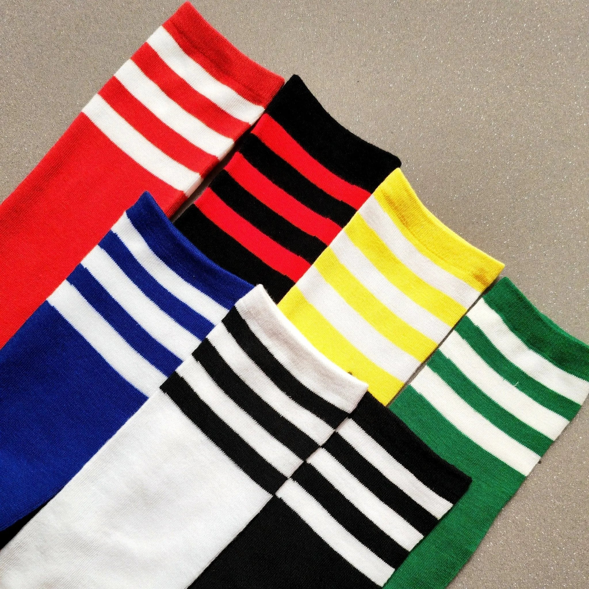 Long Socks. Yellow + White Stripes - Maskulo - MSC120-YX - Maskulo EU Global Online Store