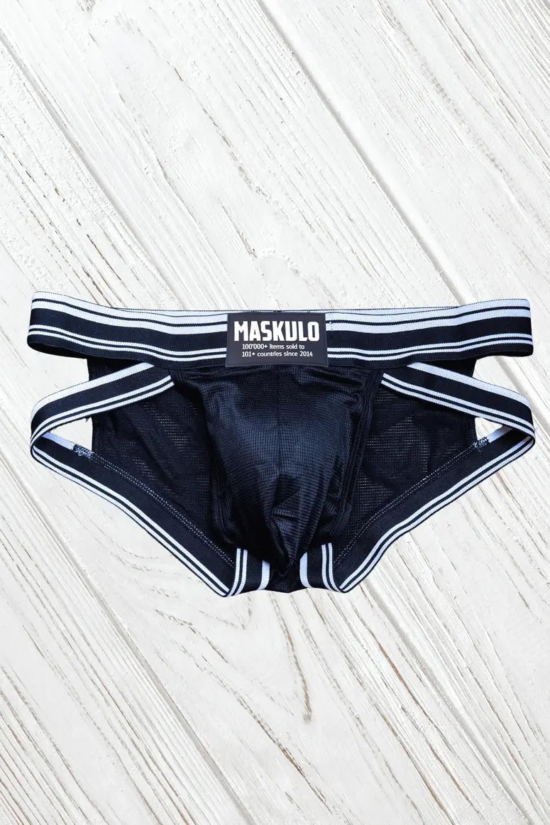 Maskulo Rock Peacefield Everyday Briefs in black, size L. Comfortable and stylish underwear for men. SKU: MBR191-Y3.