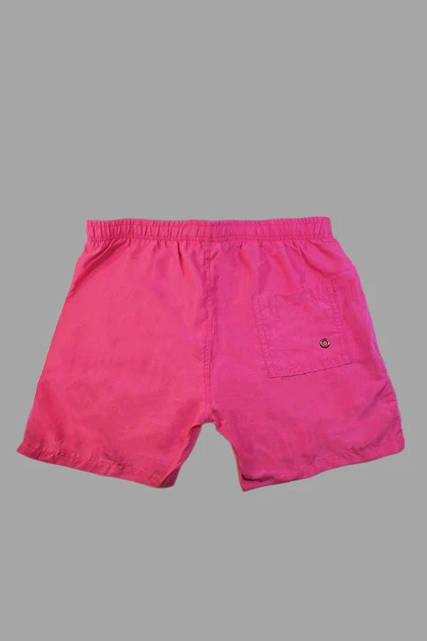 Sable Cyclone Soft Touch Nylon Shorts in Rose Red for men, perfect for casual wear. Comfortable and stylish athletic apparel.