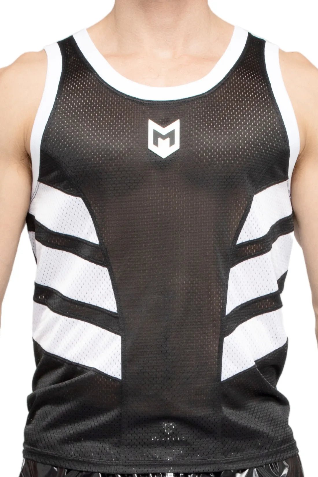 Maskulo Skulla Mesh Tank Top in Black and White from Maskulo Global (EU) online store. Stylish men&