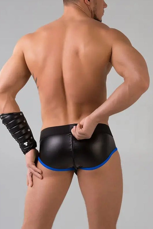 Youngero. Briefs. Mesh Codpiece. Zippered Rear. Blue Royal - Maskulo - MBR164-Y1 - Maskulo EU Global Online Store