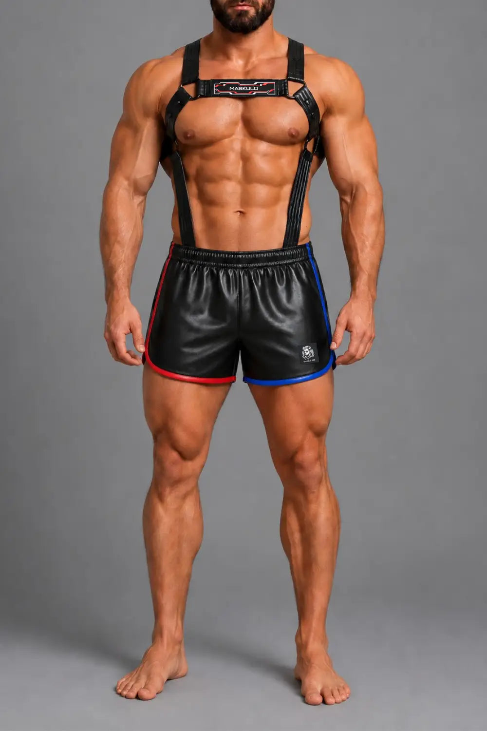 Vance Gridlock. Body Harness aus PU-Leder
