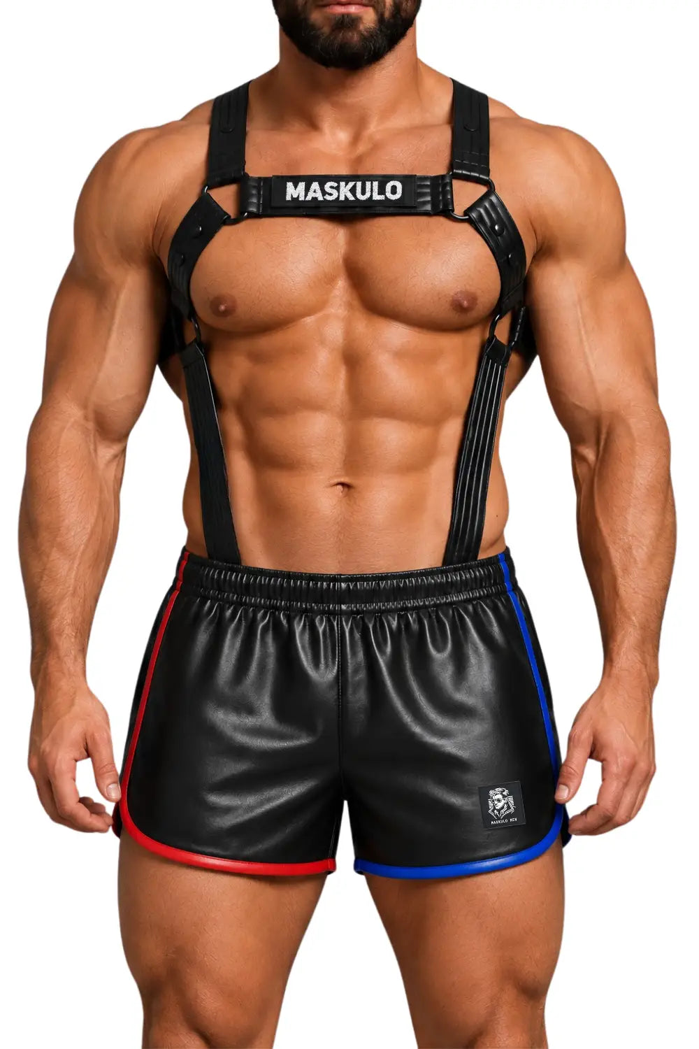 Vance Gridlock. Body Harness aus PU-Leder