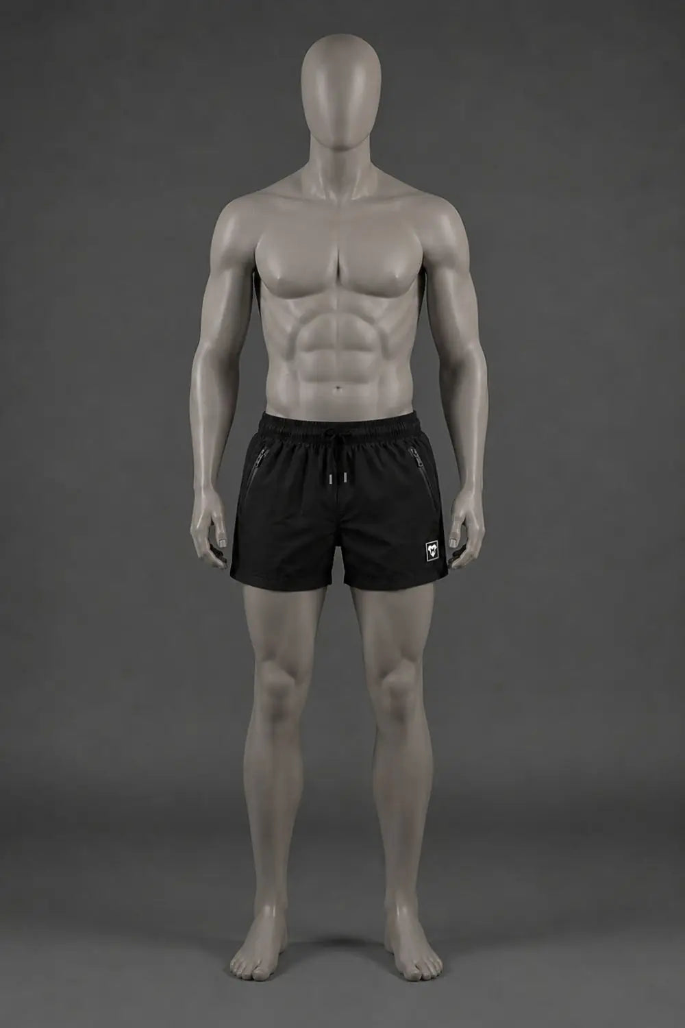 Short Jedd Synther Soft avec poches zippées. Noir