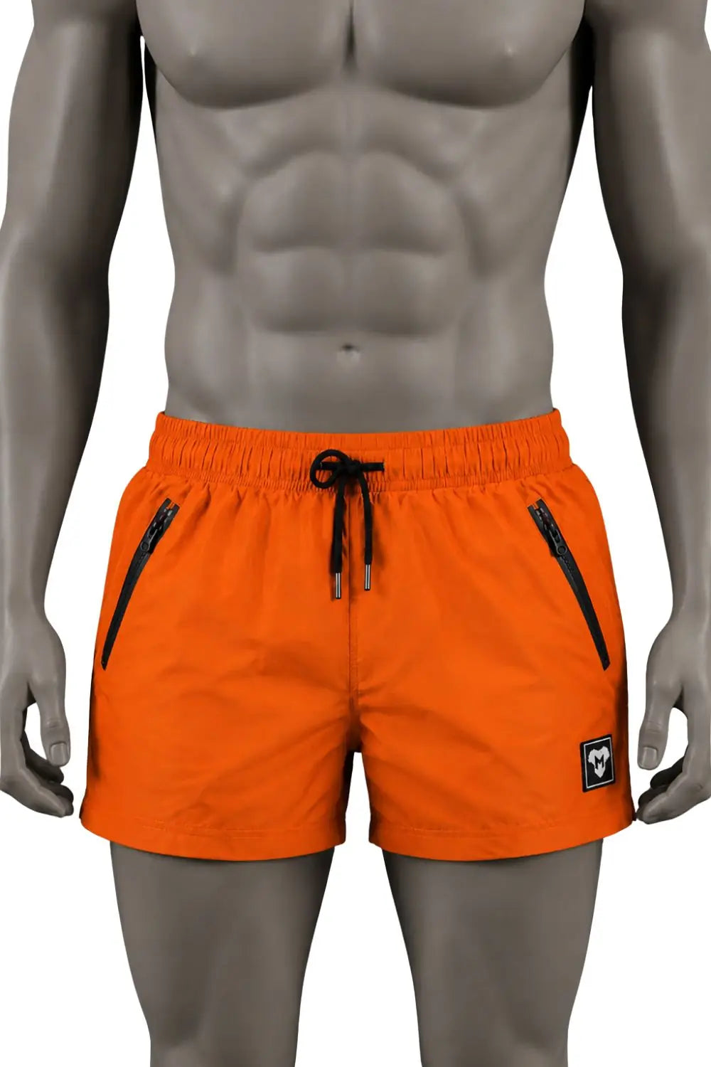 Short Jedd Synther Soft avec poches zippées. Orange