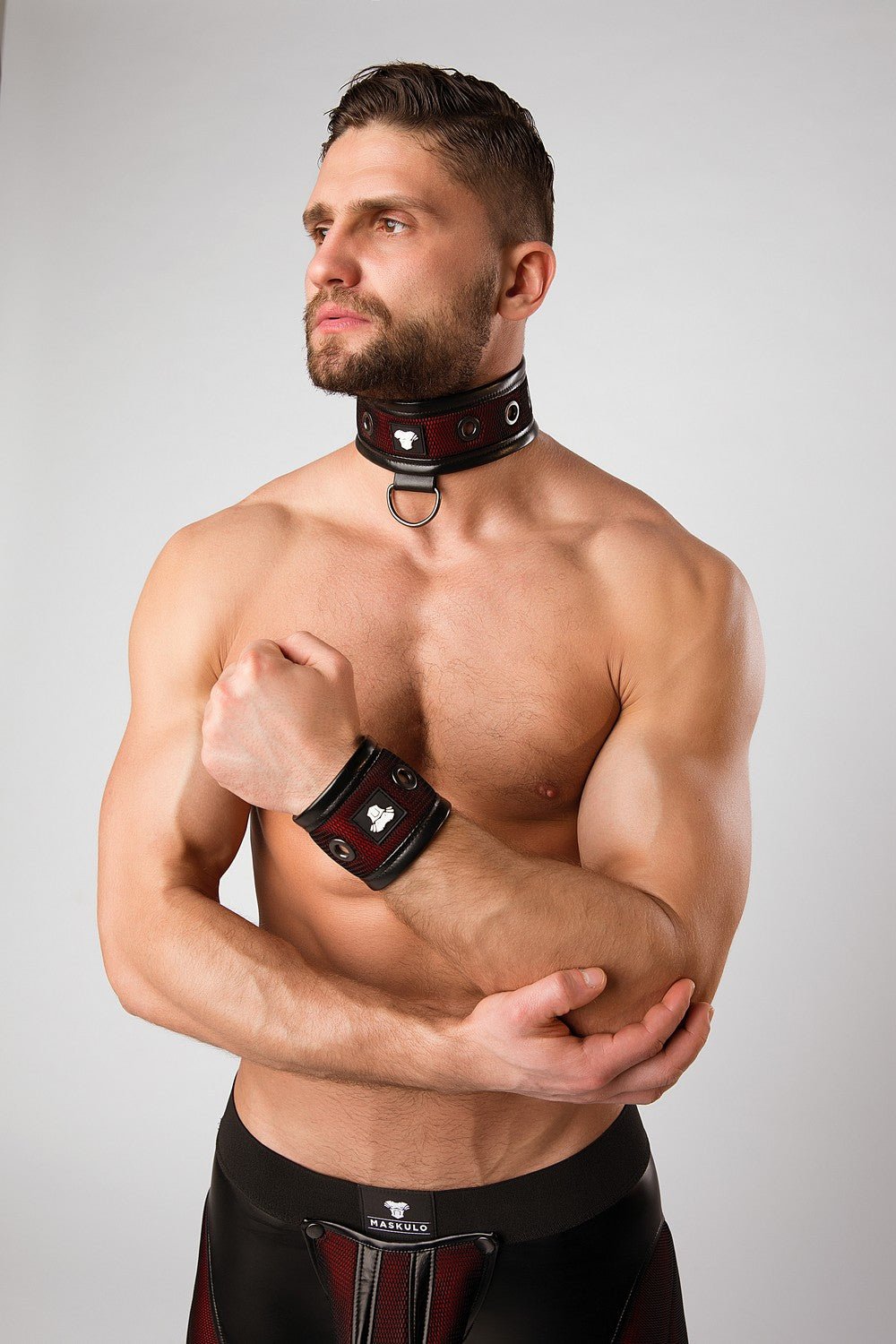 Armored. Color - Under. Mesh wristband. Red - Maskulo - MAC141-Y1 - Maskulo EU Global Online Store
