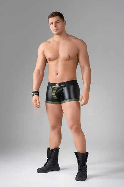 EnForce. Shot Belt Codpiece Trunk shorts. Open Rear - Maskulo - MTR144-Y1 - Maskulo EU Global Online Store