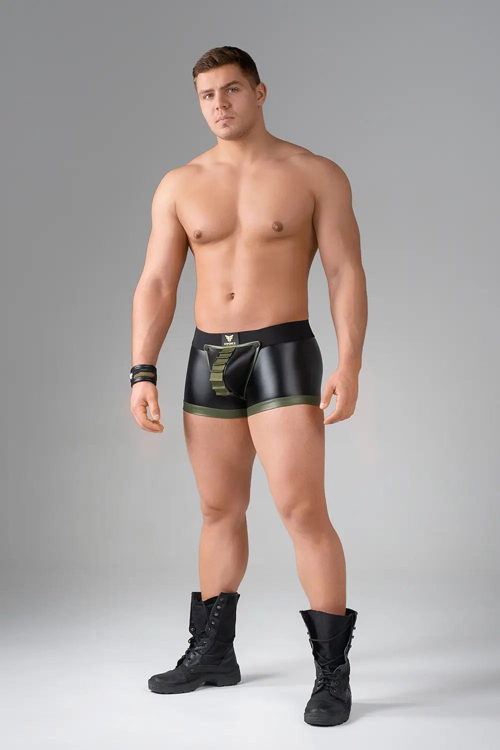 EnForce. Shot Belt Codpiece Trunk shorts. Regular Rear - Maskulo - MTR145-Y1 - Maskulo EU Global Online Store