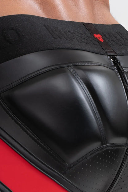 Maskulo Global Leggings Big Bulge Black/Red. Men&