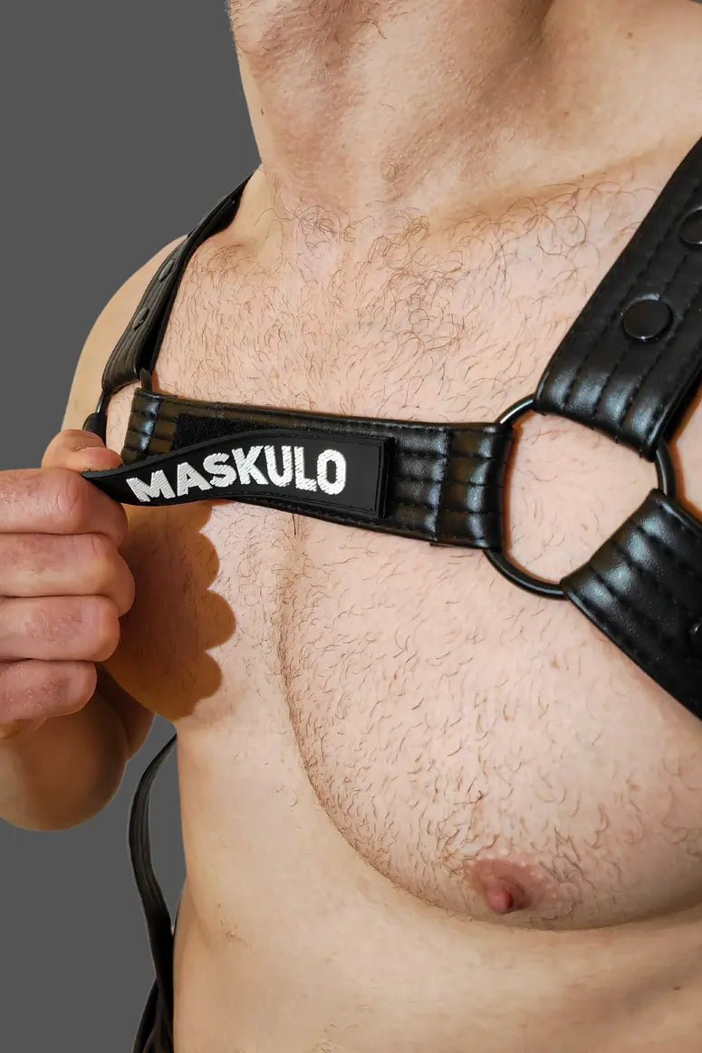 Vance Gridlock Body Harness made of PU leather. High-quality accessory from Maskulo Global (EU).
