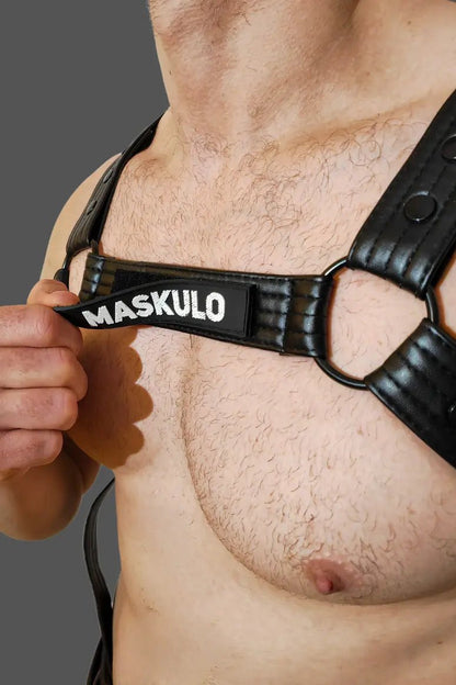 Vance Gridlock Body Harness made of PU leather. High-quality accessory from Maskulo Global (EU).