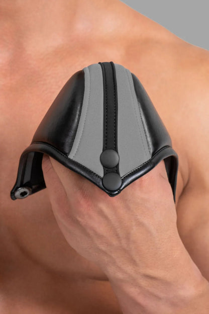 Black and grey reflective light jockstrap from Maskulo Global (EU) online store. Style JS208-95/MJS147. Ships worldwide.