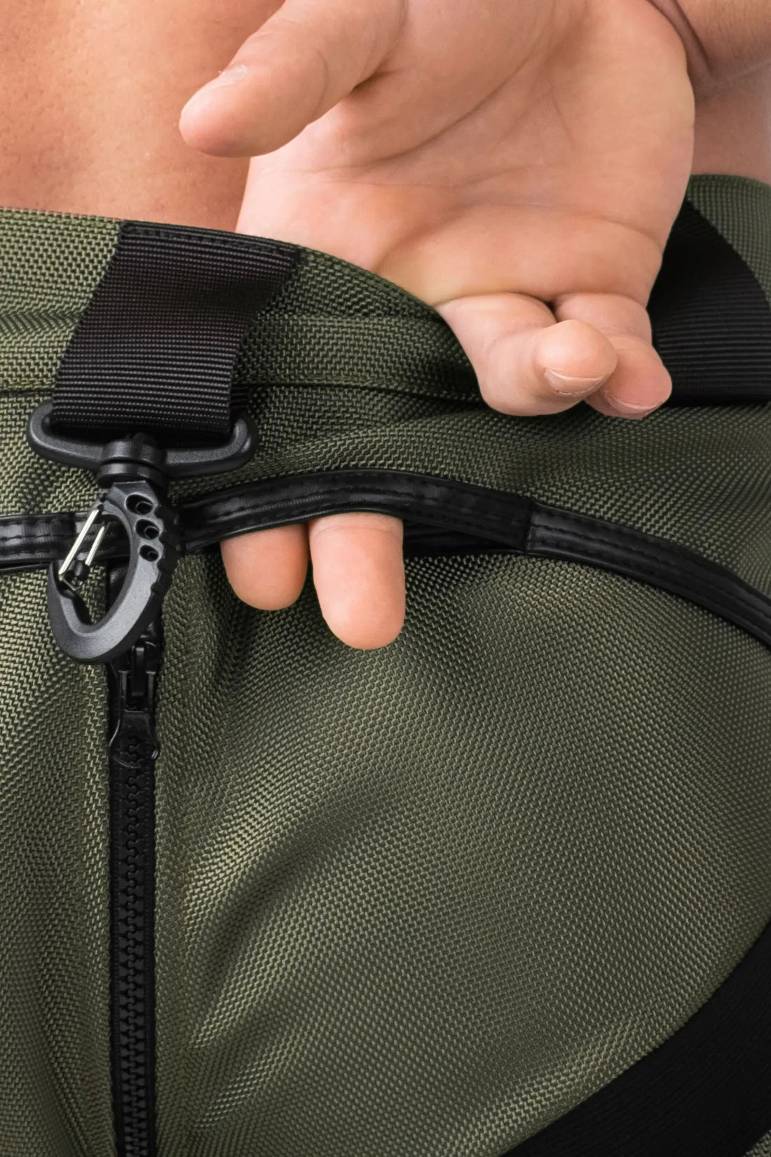 Maskulo Enforce Two-Sides Zippered Shorts for men in medium size, black with zipper details. High-quality athletic or fetish apparel, priced at 139.