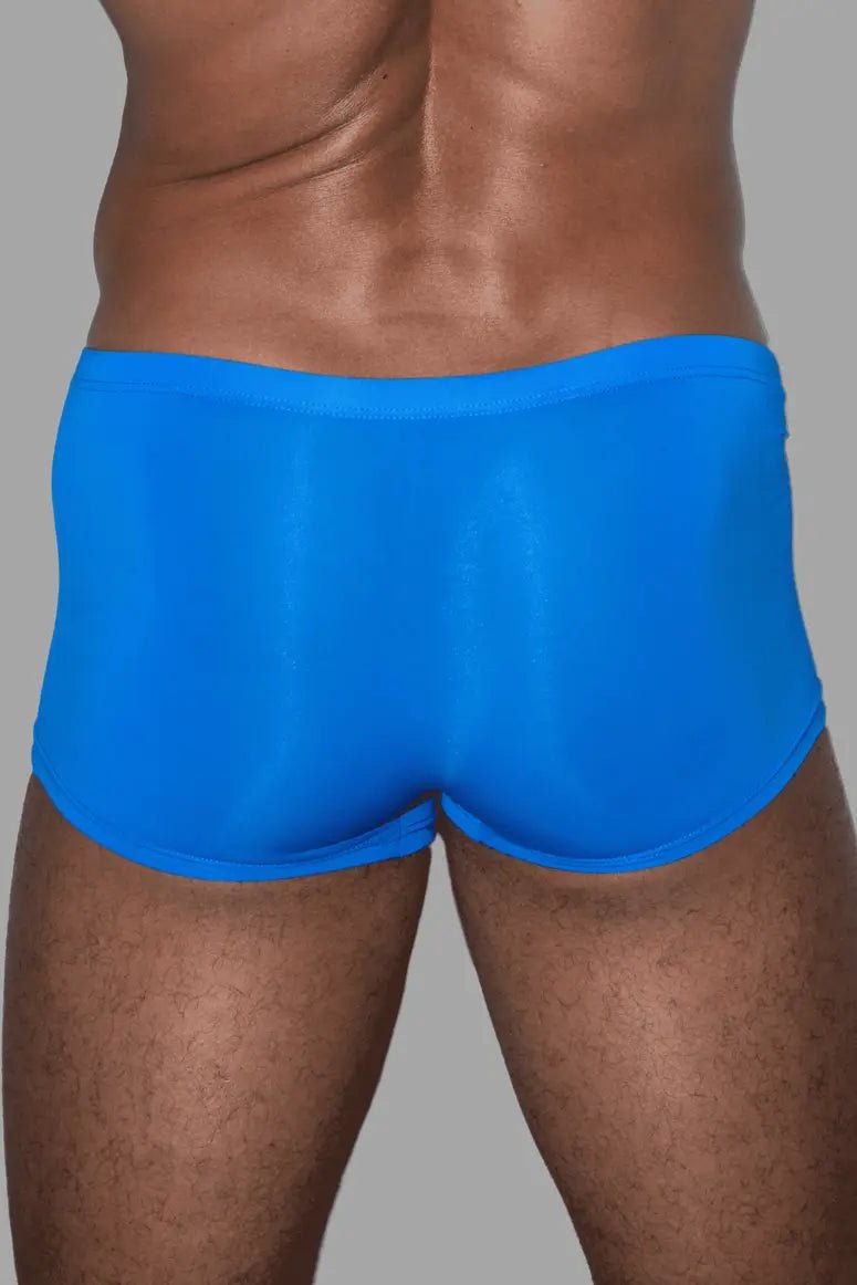 Maskulo Tyler Ironsilk Tight Trunks in blue. Super tight and stretchy men&