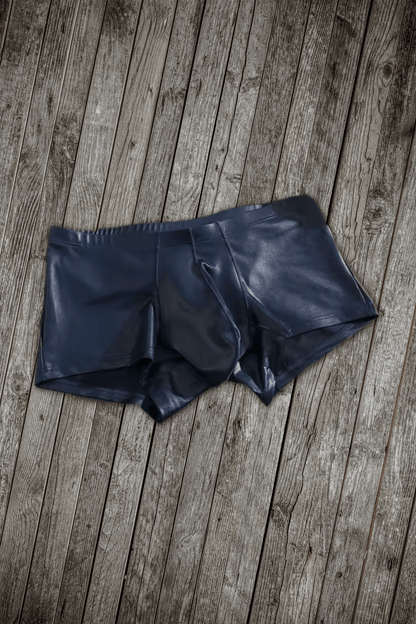 Olaf Aquario. Shiny Shorts. Blue Dark - Maskulo - MSH282-Y1 - Maskulo EU Global Online Store