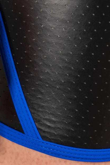 Outtox by Maskulo. Open Rear Shorts. Codpiece. Black and Blue - Outtox by Maskulo - XSH119-Y1 - Maskulo EU Global Online Store