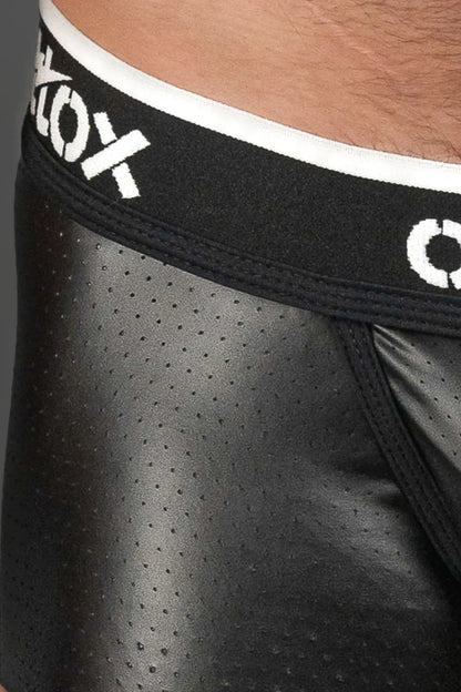 Outtox. Zippered Rear Leggings with Snap Codpiece. Black - Outtox - XLG106 - Y1 - Maskulo EU Global Online Store