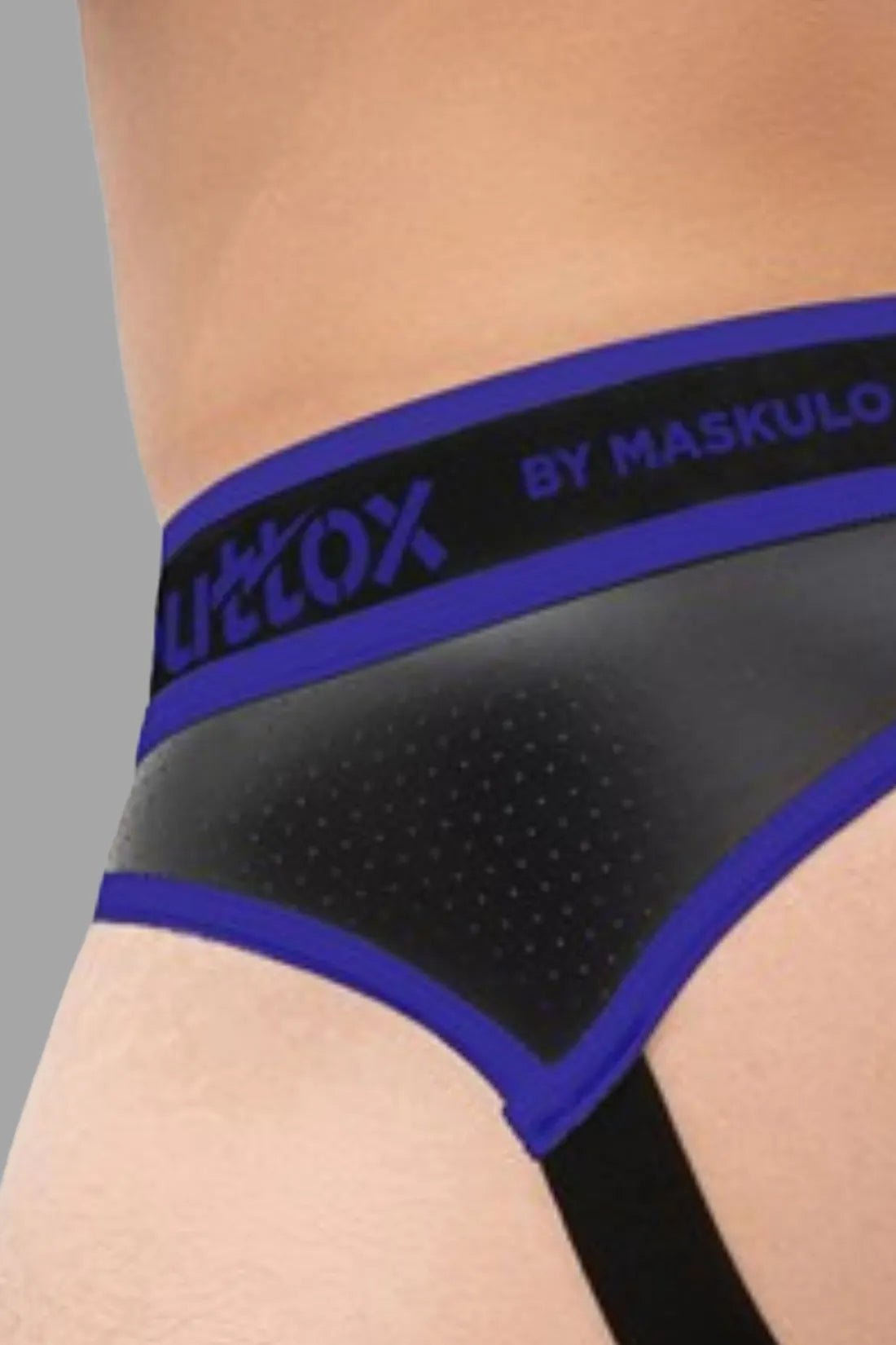 Blue Outtox Maskulo Open Rear Briefs with Snap Codpiece, size M, from Maskulo Global Store (EU). Men&