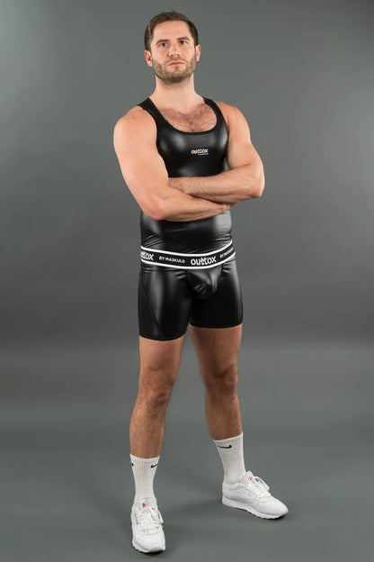 Maskulo Global Outtox Tank Top Black and Red. Men&