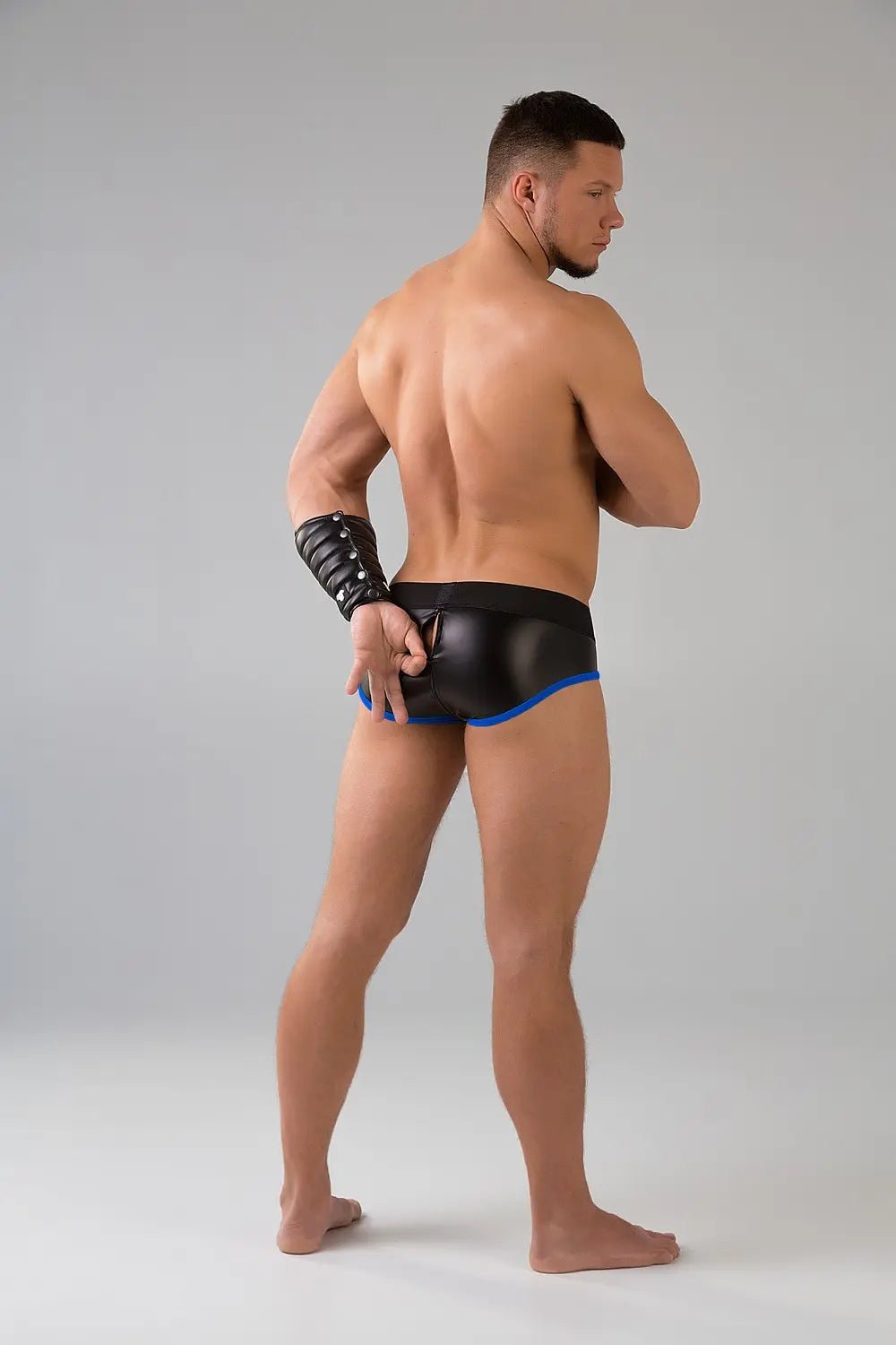 Youngero. Briefs. Mesh Codpiece. Zippered Rear. Blue Royal - Maskulo - MBR164-Y1 - Maskulo EU Global Online Store