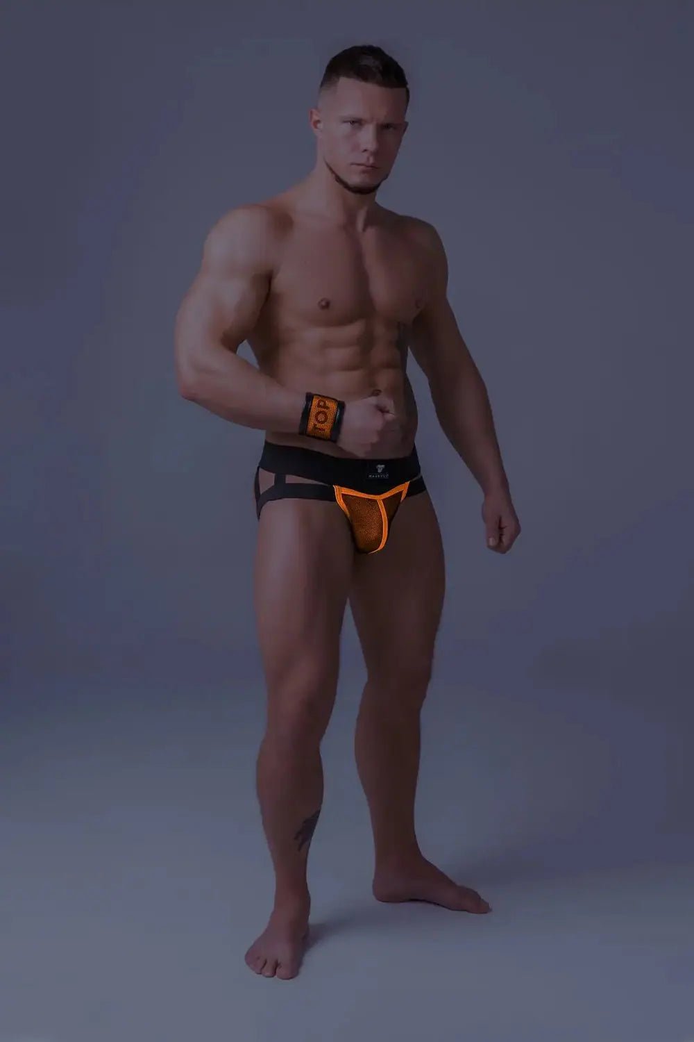 Youngero. Jockstraps. Mesh Codpiece. Orange - Maskulo - MJS161-Y1 - Maskulo EU Global Online Store